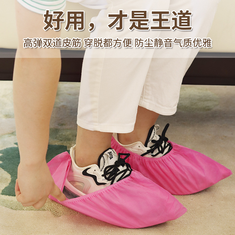 Xinyi and Disposable Shoe Cover Thicken Non-Woven Fabric Adult and Children Pe Booties Workshop Classroom New Material Super Thick Shoe Cover