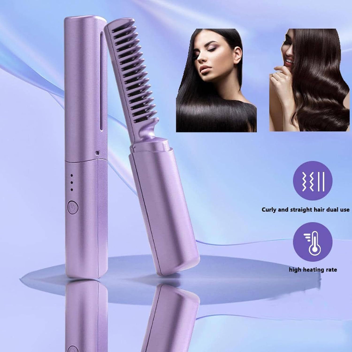 Cross-Border Mini Hair Hybrid/220V Straight Comb Hair Curler