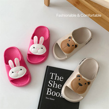 新款儿童拖鞋夏季女童可爱卡通小兔凉拖鞋室内外穿沙滩一字凉拖鞋