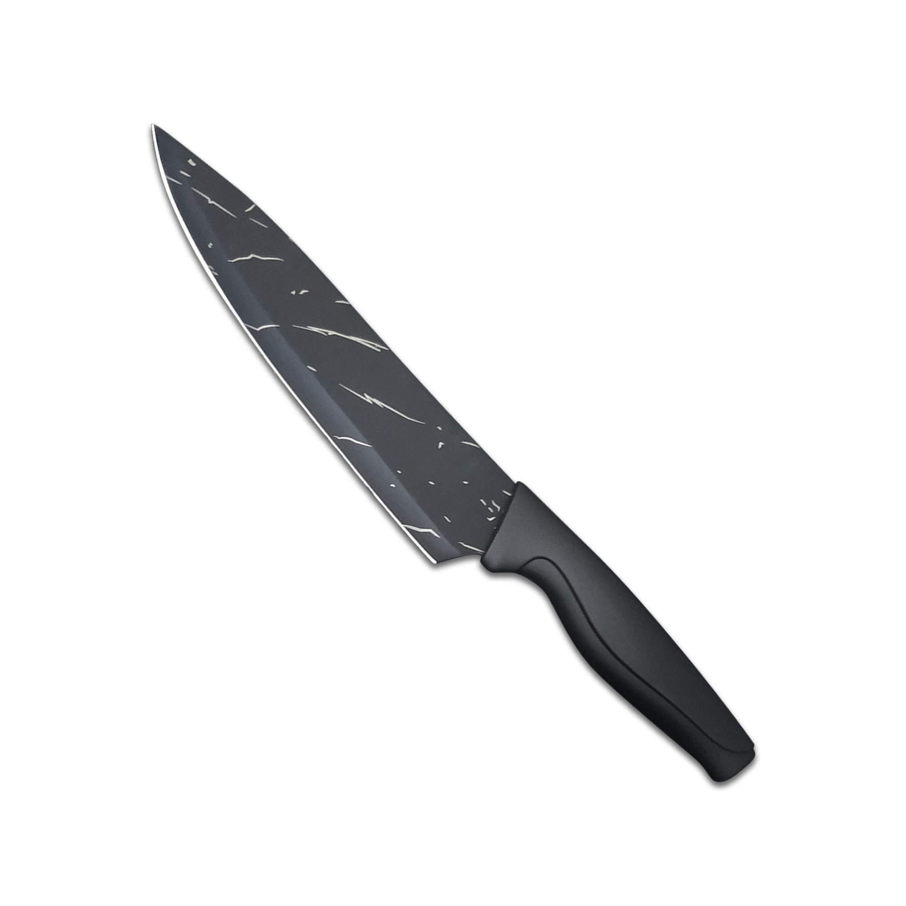 [Manufacturer] Stainless Steel Sharp Black Steel Kitchen Suit Black Blade Knife Household Kitchen Knife Slice Kitchen Fruit Knife