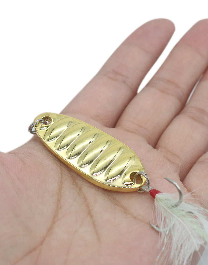 乐鑫平振路亚亮片金属平震路亚饵马口亮片米翘嘴黑鱼白条鲈鱼假饵