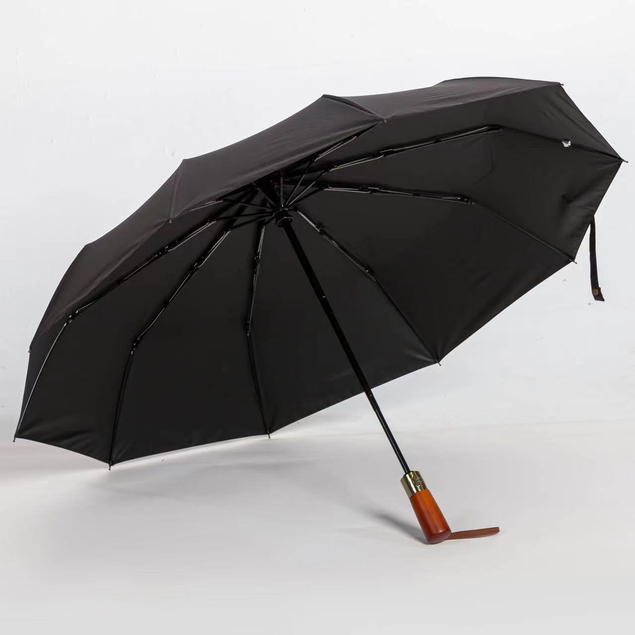 三折全自动折叠雨伞男大号双人女晴雨遮阳防晒防紫外线广告太阳伞