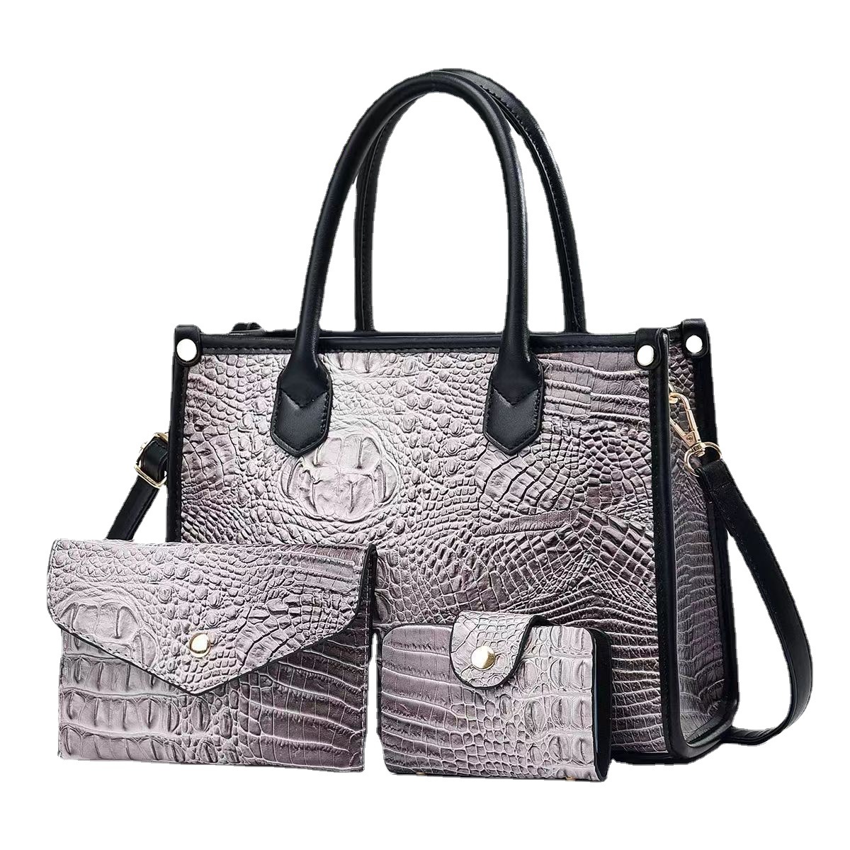 Suni Cross-Border Women's Bag High-Grade Three-Piece Set Mother and Child Bag 2023 New Handbags Stylish Good Texture Shoulder Bag