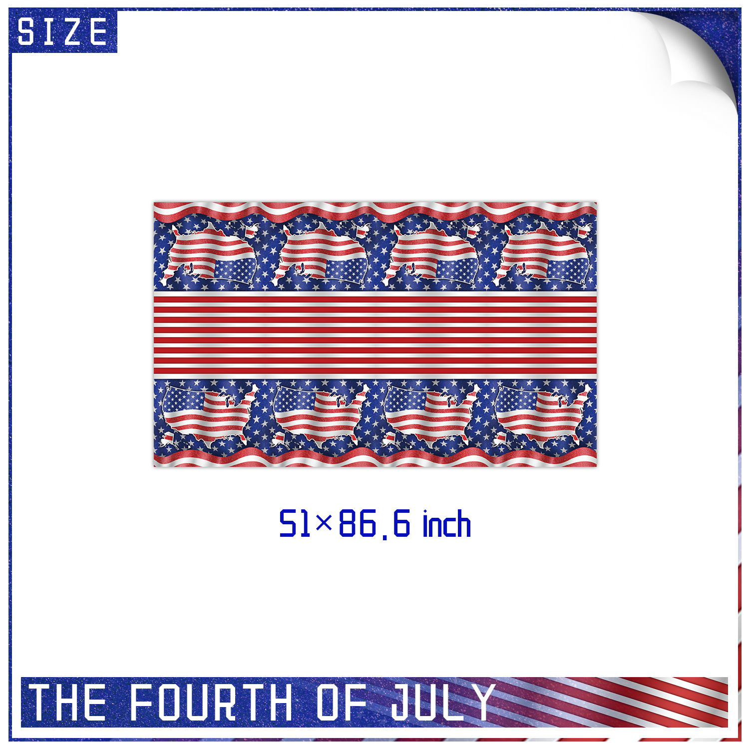 Independence Day Theme Party Decoration Tableware Set 12-Person Disposable Party Paper Pallet Tissue Tablecloth
