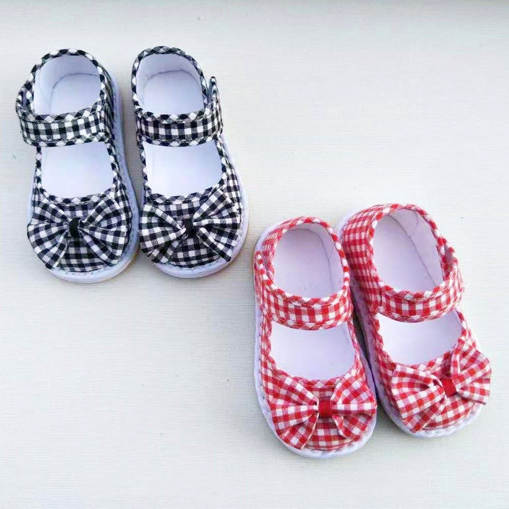 手工千层底女童夏季布鞋女宝宝儿童方口布鞋-周岁