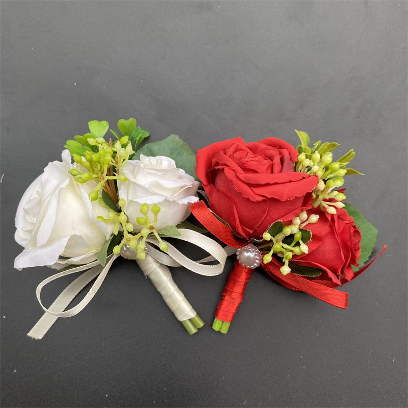 新娘新郎婚庆胸花伴郎伴娘婚庆用品 晚会用花亚马逊速卖通胸花