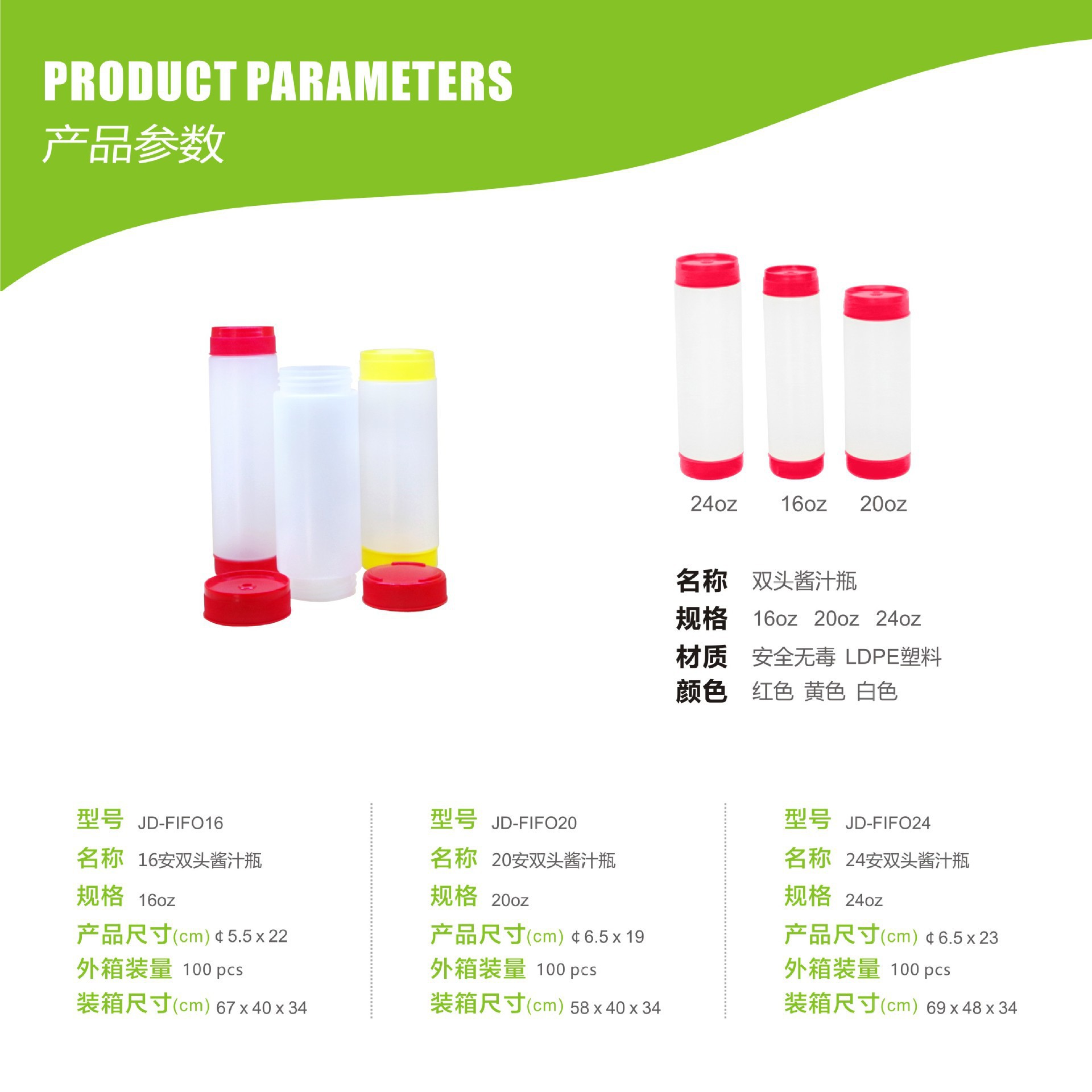 Jam Squeeze Bottle at Both Ends