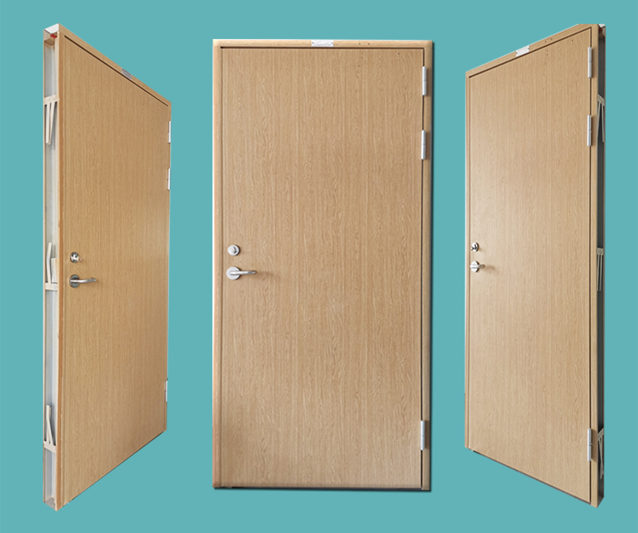 深圳厂家定制木纹转印防火门 甲级乙级丙级钢制质木纹转印防火门