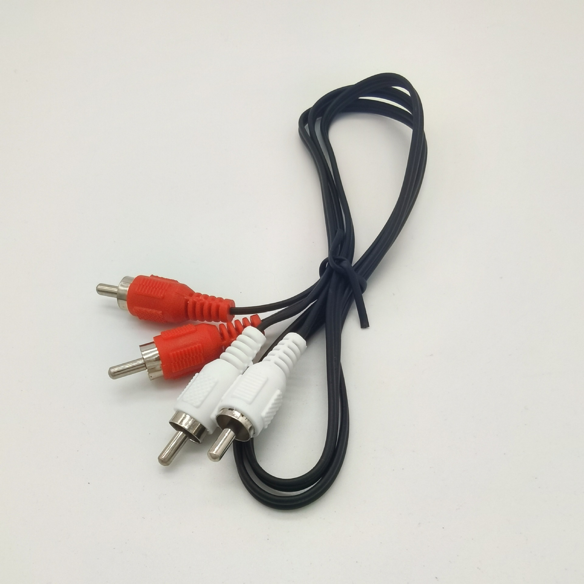 红白高涨力rca平头线四头音频线电脑音响音箱连接线二对二av线