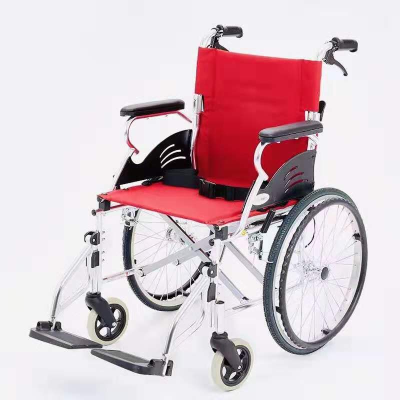 手动轮椅泰康阳光32a铝合金老人折叠轻便旅行便携老年手推代步车