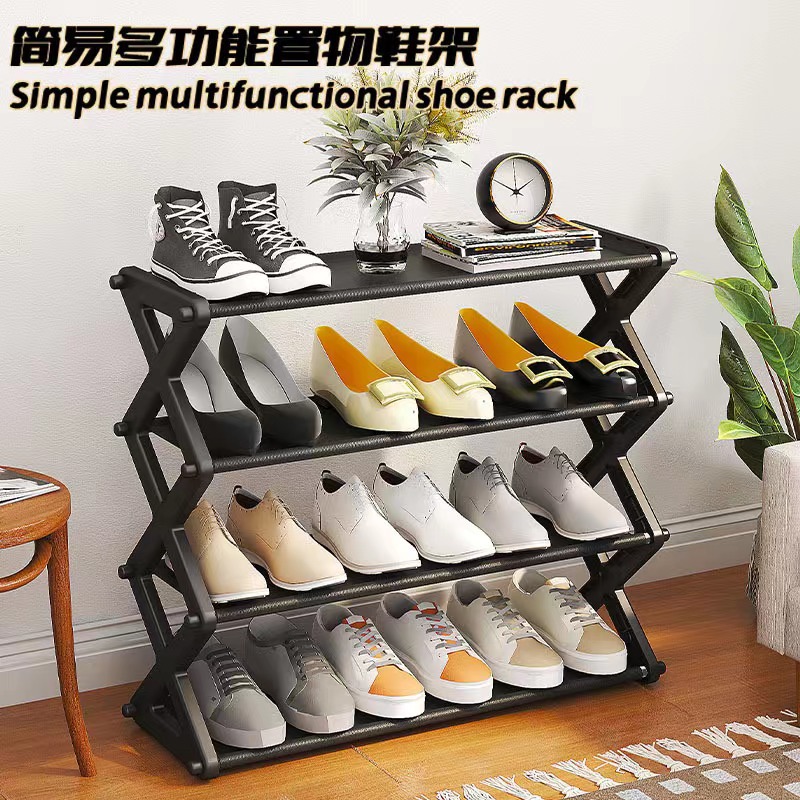 Foreign Trade E-Commerce Hot Selling Simple Economical Multifunctional Storage Shoe Cabinet Multi-Layer Home Indoor Assembly Dustproof Shoe Rack