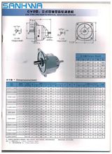 台湾产华SANHWA立式双轴齿轮减速机CVD型斜齿轮减速马达