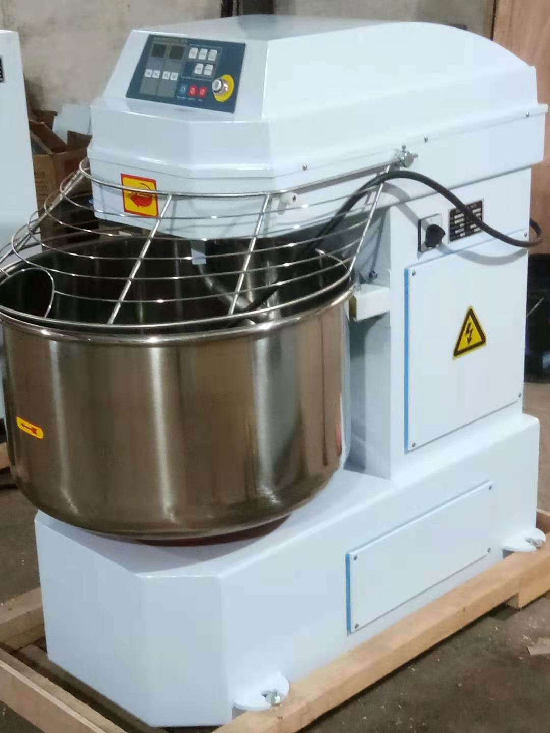 商用全自动打面机120l和面机立式50公斤zz120电脑版搅面机现货