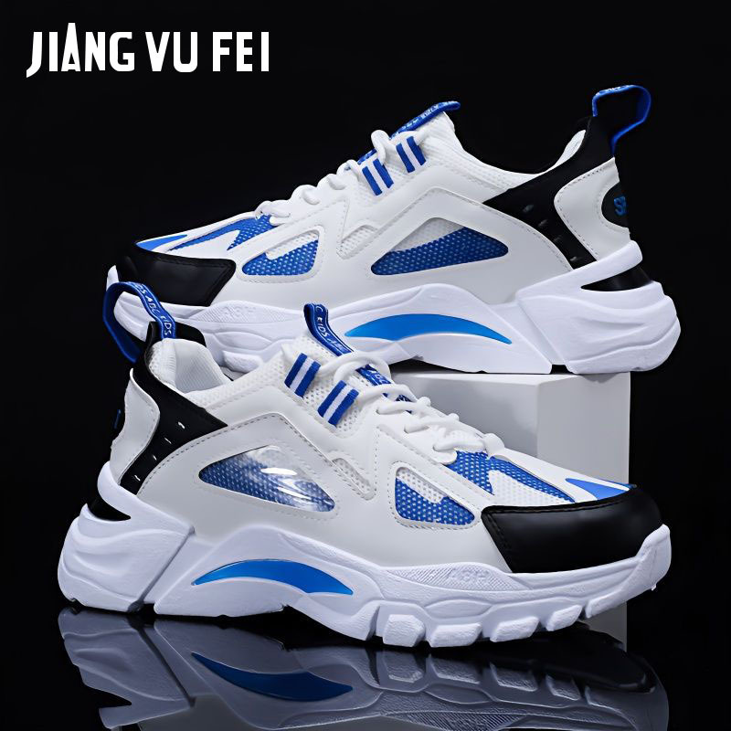 authentic men‘s shoes 2024 spring and autumn new thick bottom tide sports casual borad shoes teenagers running daddy shoes
