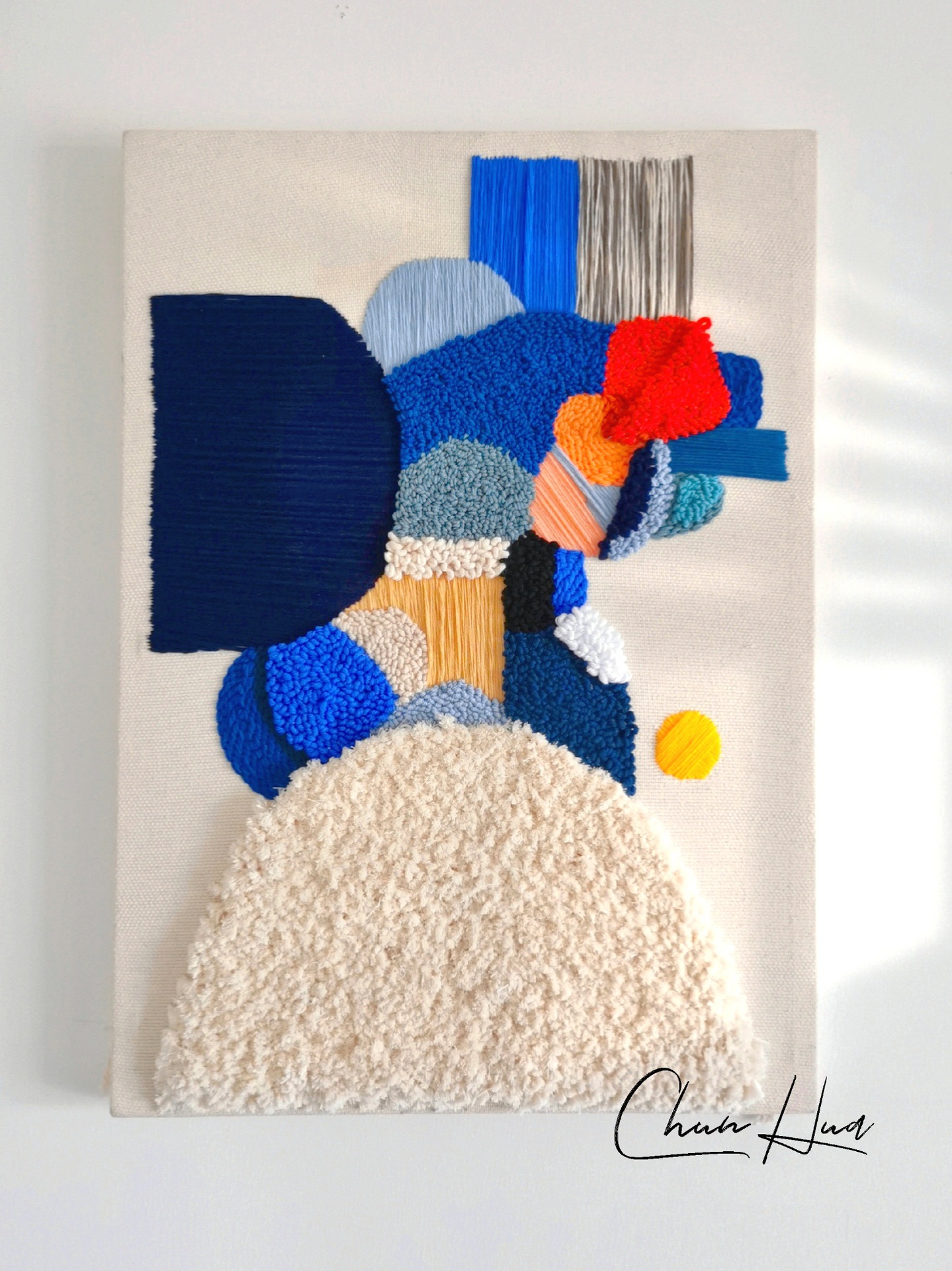 春花手作 俄罗斯戳戳绣手工毛线画diy材料包挂画送闺蜜礼品