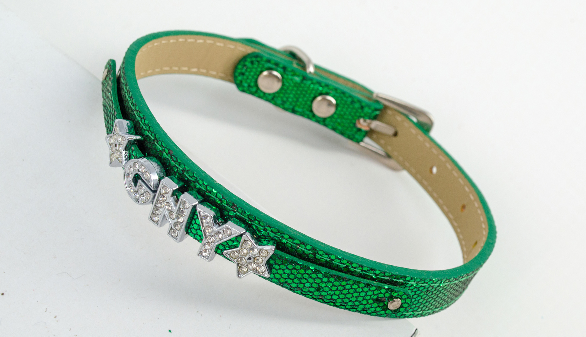 千格鸟纹宠物项圈diy字母系列狗狗用品厂家定制宠物牵引环