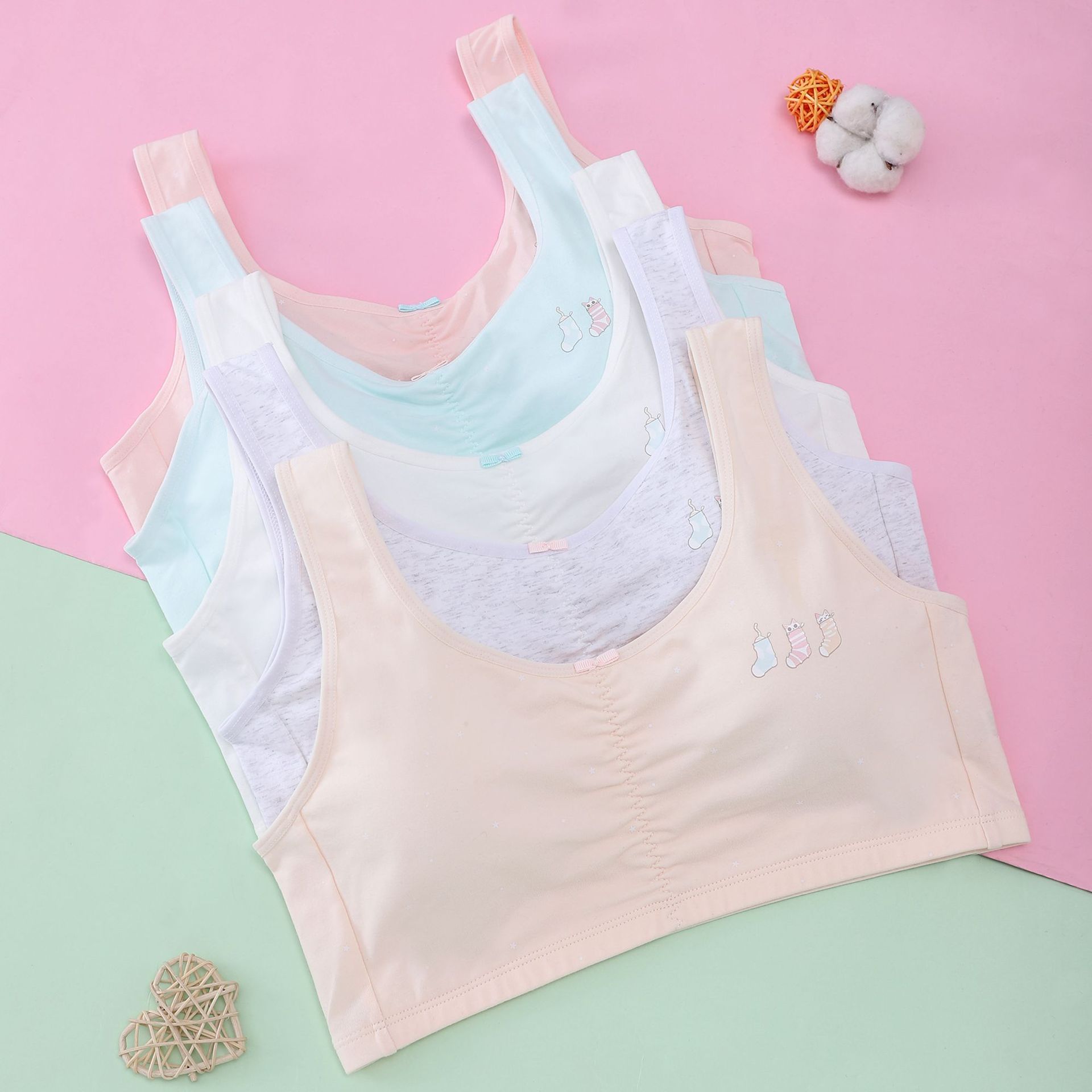 少女内衣发育期小背心女学生大童9-12女孩高中初中生16岁女童文胸