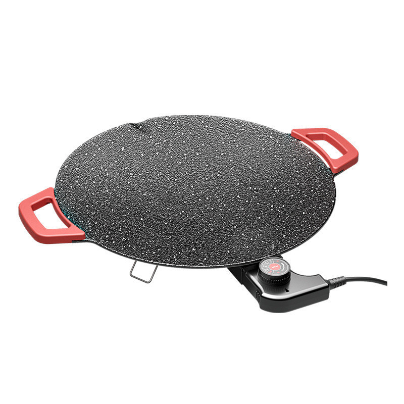 Medical Stone Non-Stick Bakeware Korean round Multi-Functional Barbecue Plate Household Barbecue Plate Electric Baking Pan Barbecue Non-Stick