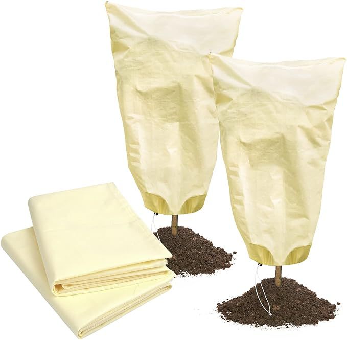 冬季植物防冻罩无纺布防寒套袋园艺装饰保暖树罩盆栽花草种植保温