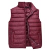 Middle-aged and young men's wear Vest man keep warm Down cotton Vest middle age Autumn and winter waistcoat vest Autumn coat