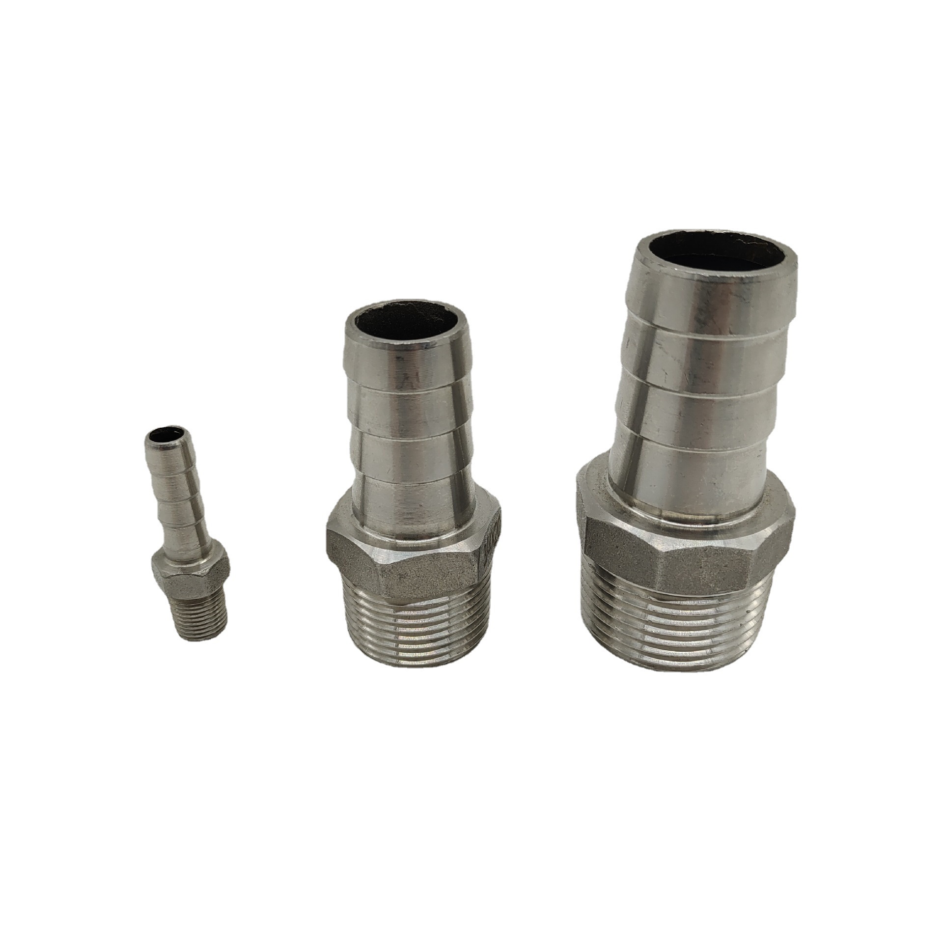 不锈钢外六角宝塔接头外螺纹水暖配件宝塔外牙转换头304管接头