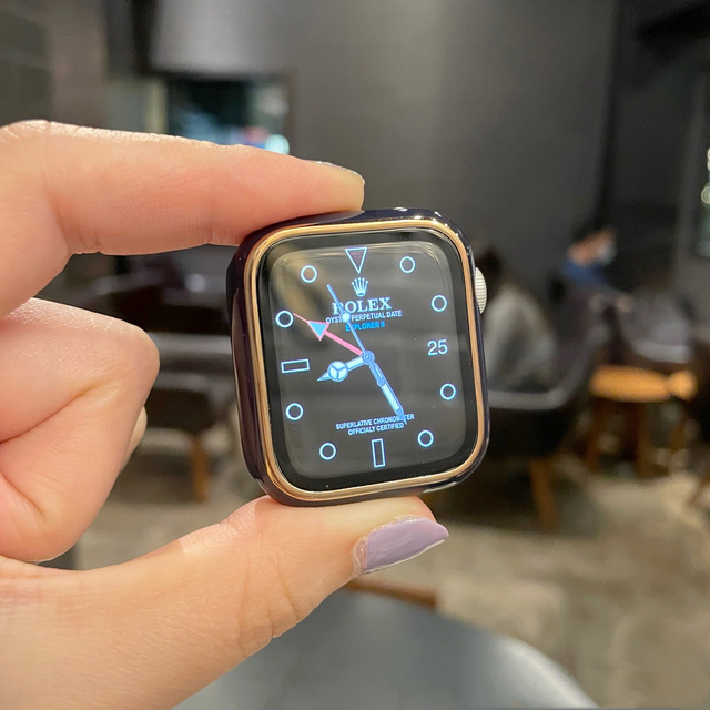 适用于apple watch6代表带iwatch树脂腕带se手表40mm陶瓷三株44mm