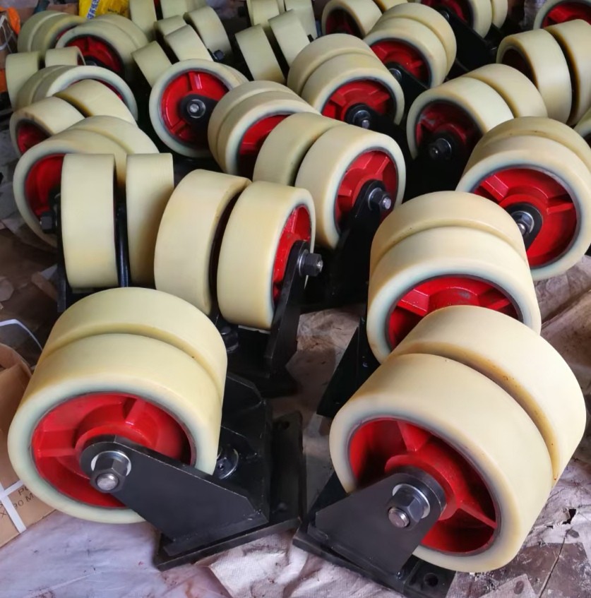 聚氨脂超重双排万向轮-用于风力发电-大型机械没备