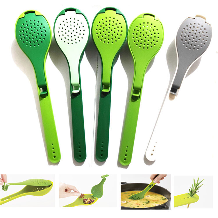 Household Seasoning Spoon Kitchen Gadgets Cooking Seasoning Plastic Nylon Soup Ladle Soup Spoon Factory Direct Sales