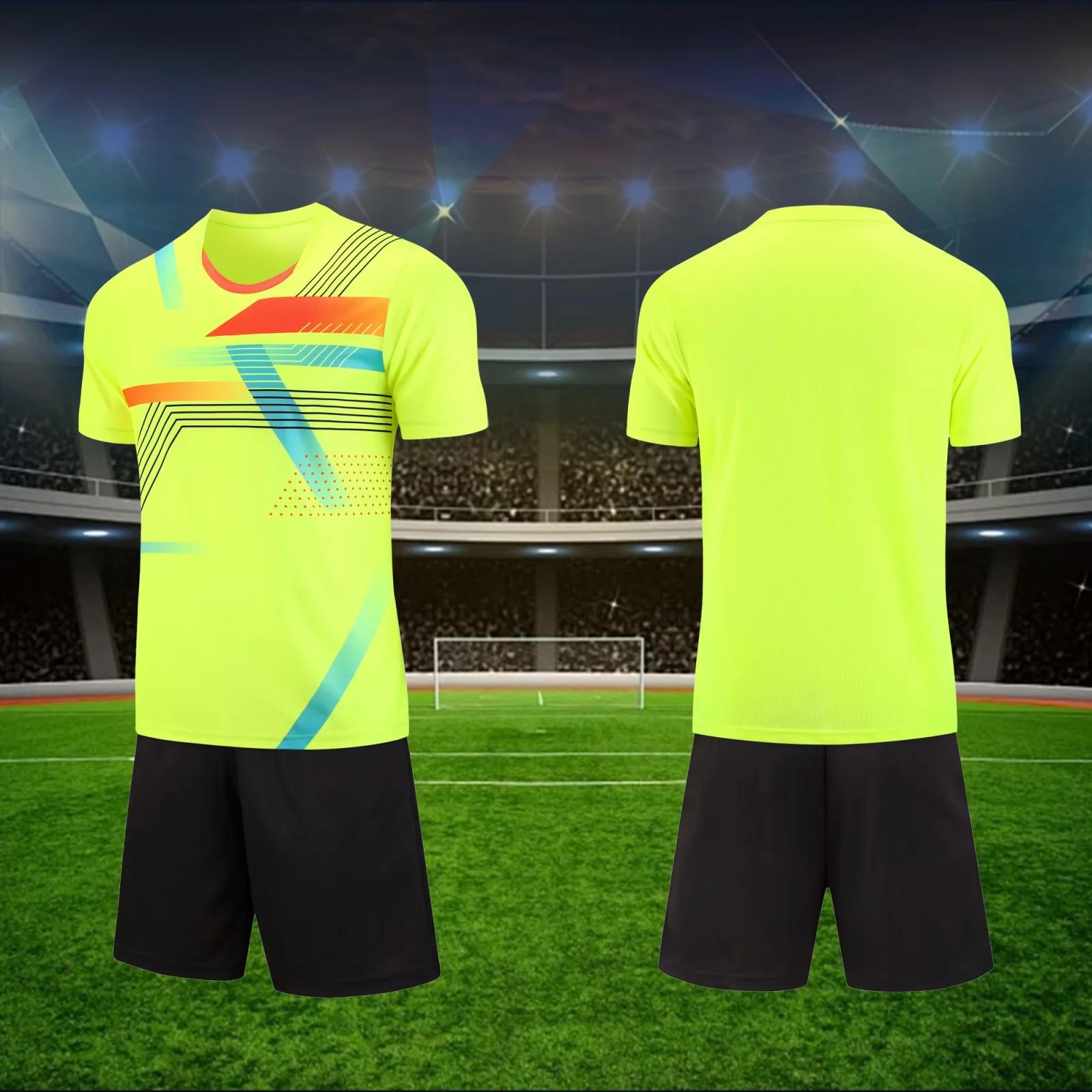 足球服套装男印号儿童成人比赛训练队服运动服装短袖足球球衣印字