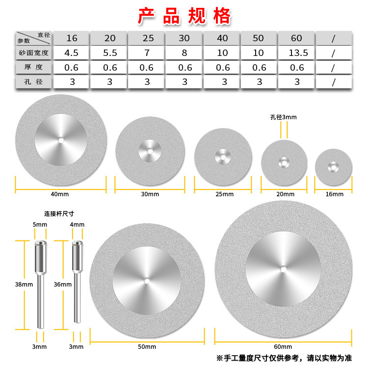 Factory Supply Silicon Carbide Cutting Disc Jade Beeswax Glass Cutting Disc Electrical Grinding Machine Polishing Pad Diamond Saw Blade