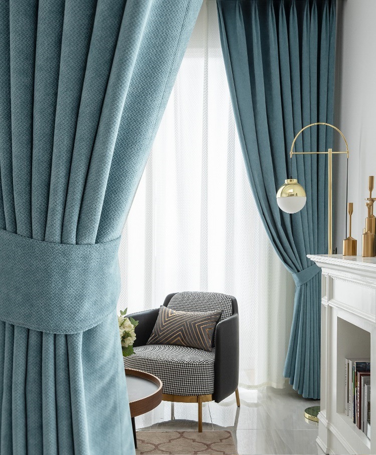 法式窗帘轻奢卧室遮光ins风 客厅高档大气2022年新款复古高级感布