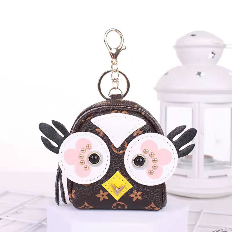 Big Eye Owl Creative Wallet Korean Girly Ins Coin Bag Cartoon Mini Primary School Student Key Case