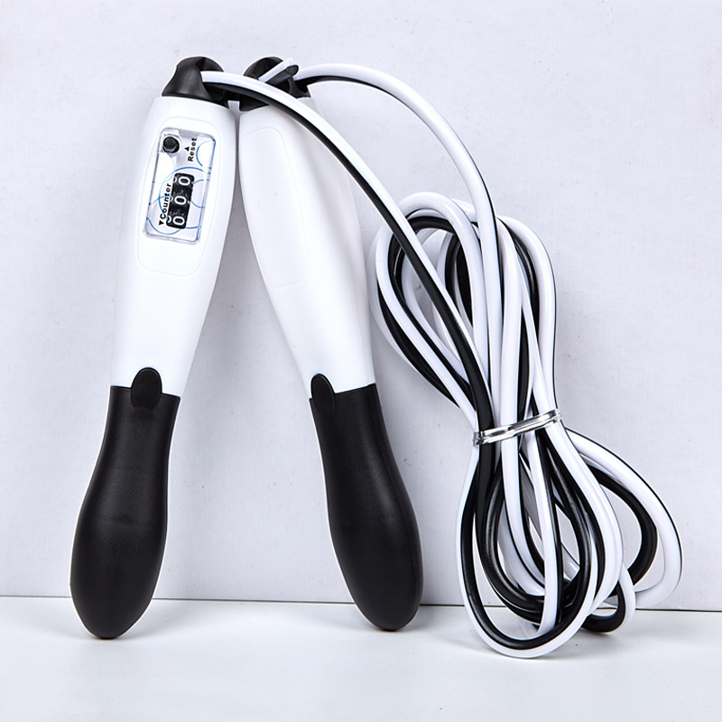 6231 factory direct sales skipping rope with counter two-color skipping rope primary and secondary school sports skipping rope fitness competition training skipping rope