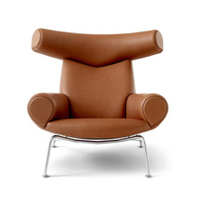 Ox Chair复刻版北欧单人沙发椅休闲公牛椅子高端商务真皮老板椅