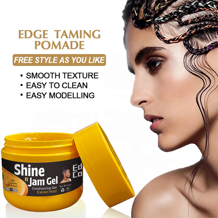 Weiji Factory Direct Sales Pomade Foreign Trade Processing Design Logo Hair Style Product Braiding Gel