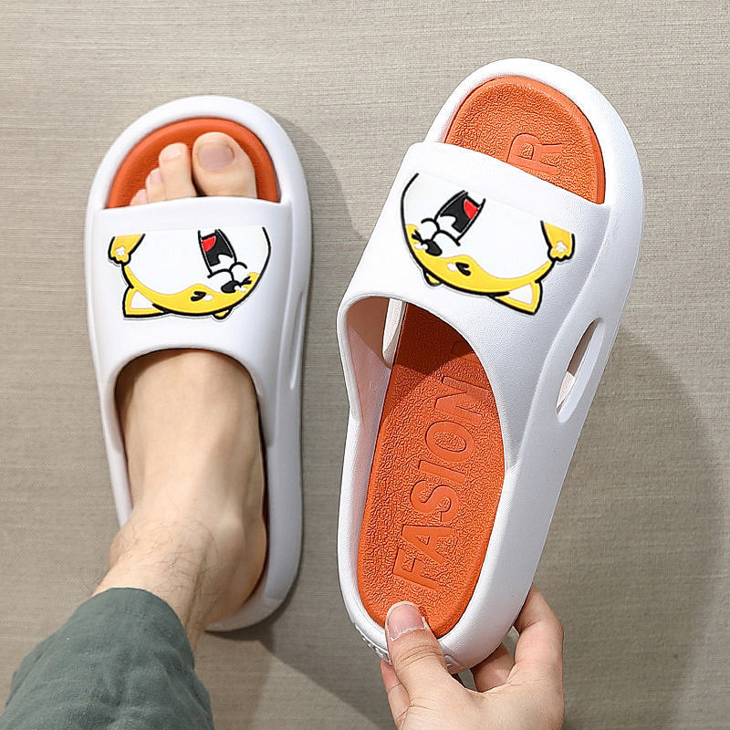 Summer Fashion All-Matching Outdoor Wear Wholesale Couples Sandals Soft Bottom Slip-on Slippers Women's Thick Bottom Ins Slippers