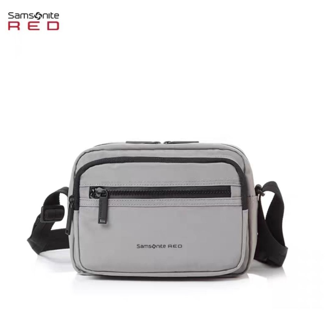 samsonite新秀丽大容量斜挎包2023新款时尚通勤包双面单肩包 qu1