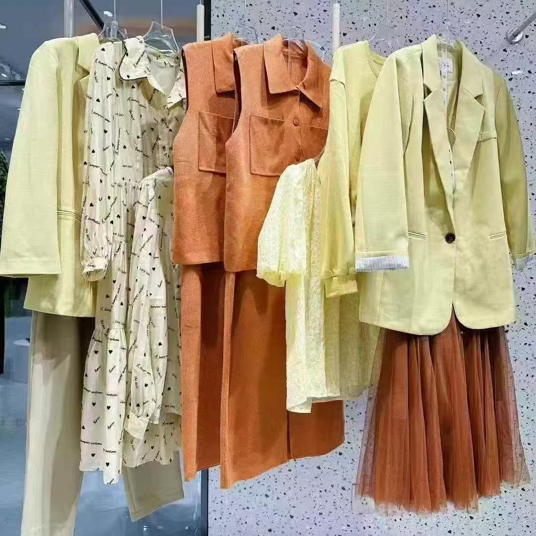 韩序HANXU品牌撤柜25秋新品奢华连衣裙套装外套直播实体品牌尾货