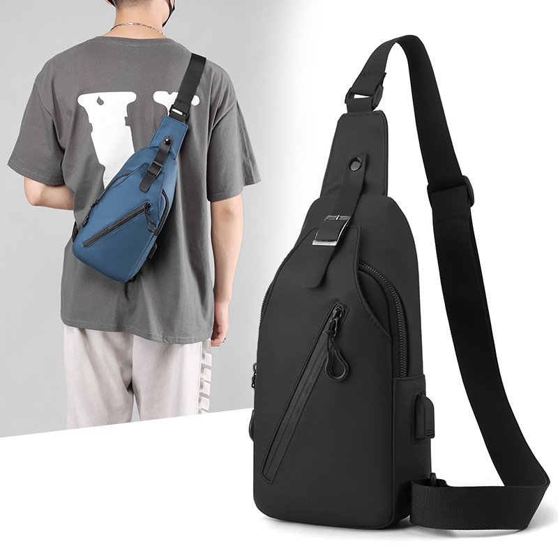New Men's Bag Outdoor Large Capacity Crossbody Bag Men's Belt Bag Chest Bag Fashion Simple Fashion Trend Shoulder Bag Men