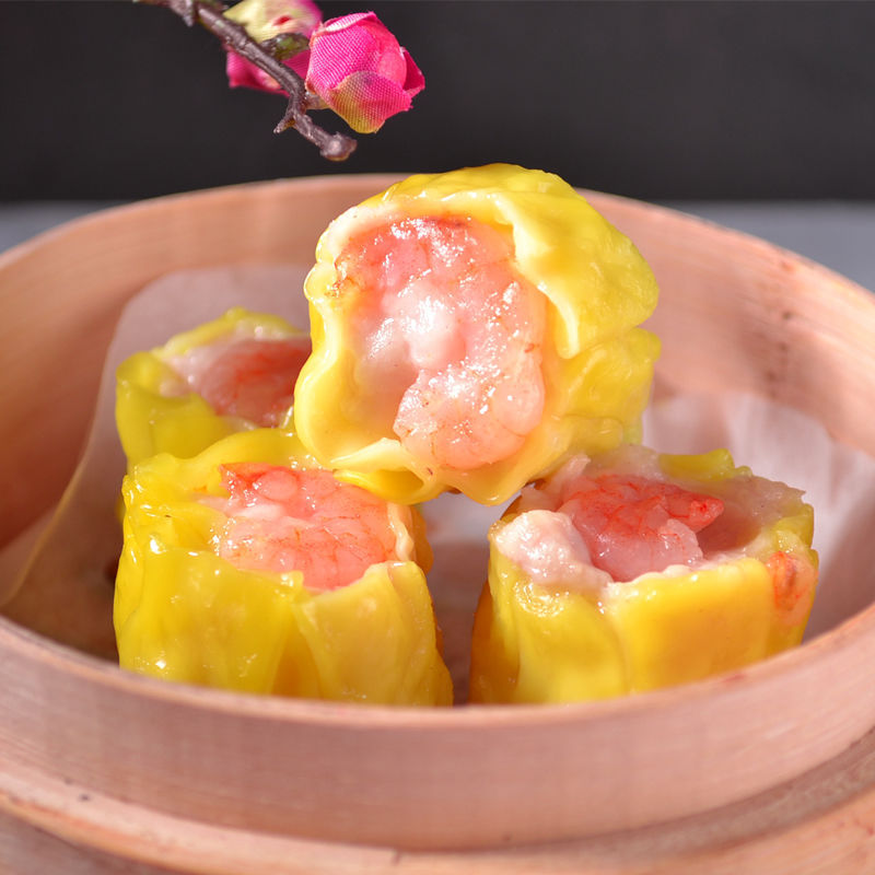 早茶半成品广式茶点早餐点心虾仁烧麦玉米牛肉紫菜烧麦港式茶点