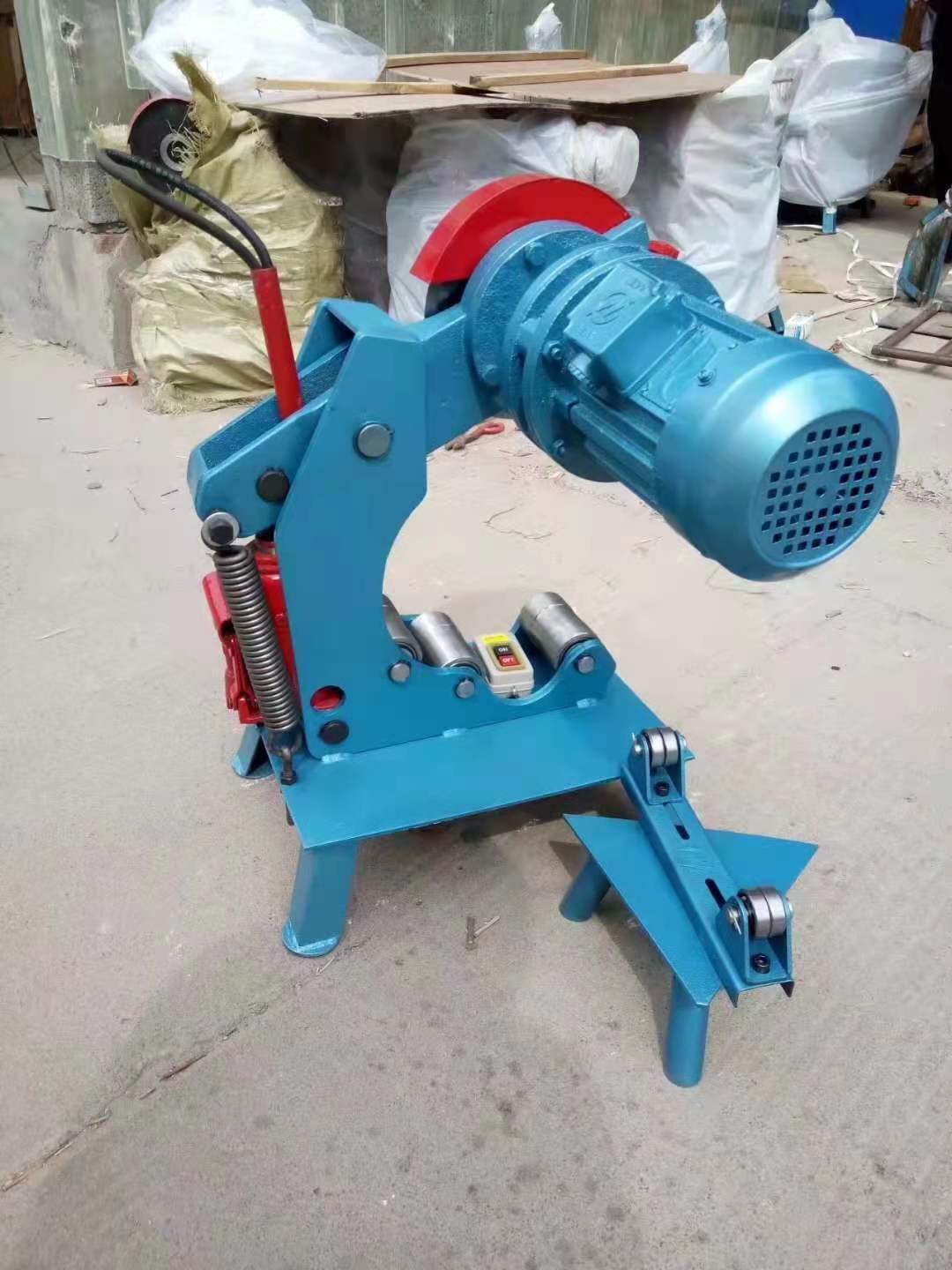 76-219电动液压切管机金属管材切割机镀锌管消防管切割机