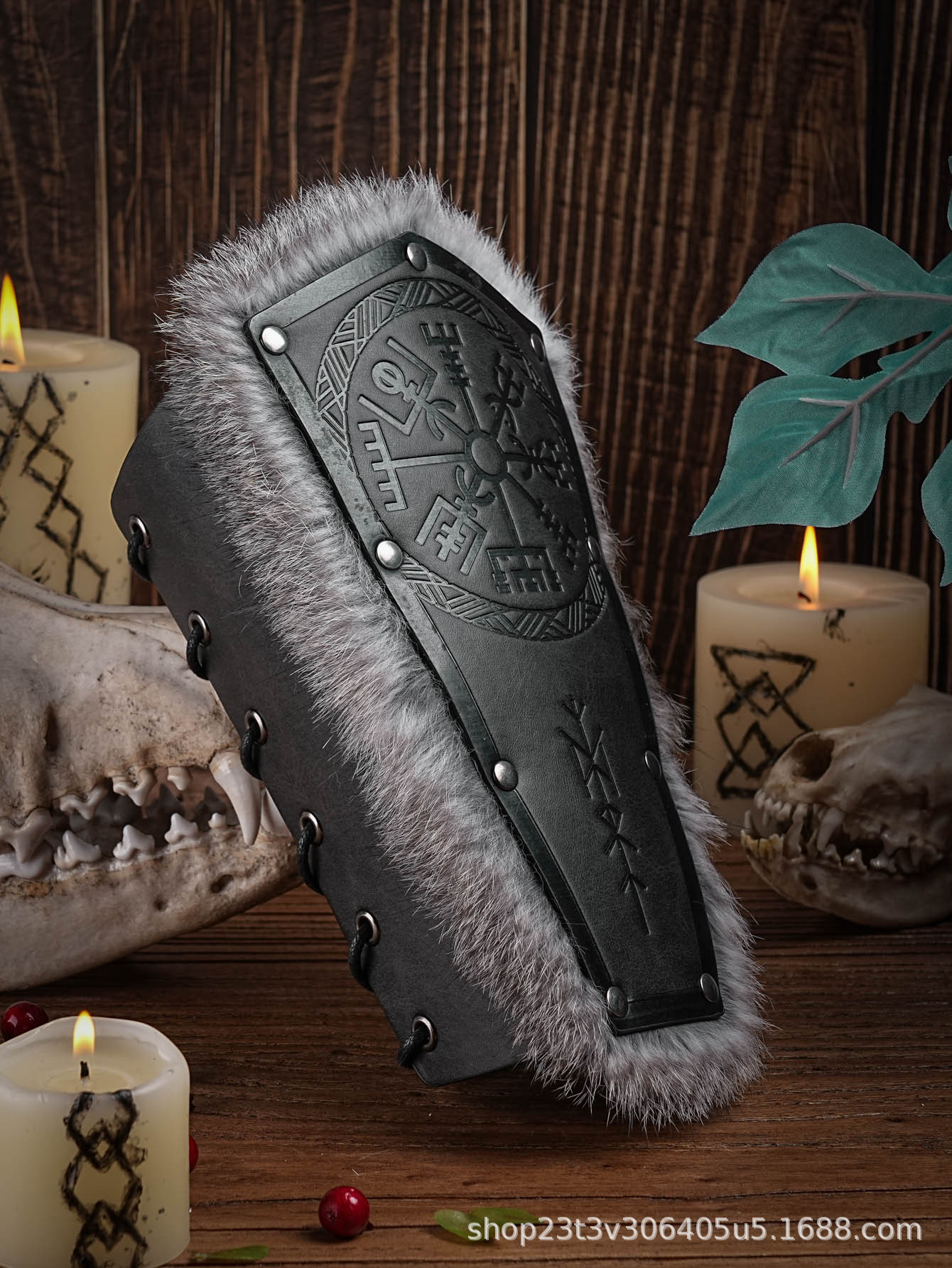 维京人风格护腕欧洲中世纪复古骑士护腕cosplay舞台服饰道具-阿里巴巴