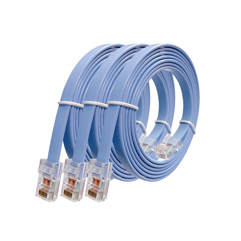 console线 rs232串口线 rj45网络线公对公电话线适用于思科路由器