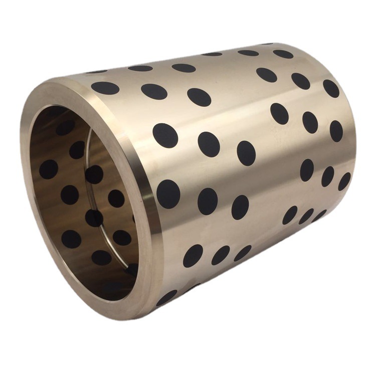 自润滑滑动轴承耐磨石墨油槽铜套直柱型无油衬套模具机械轴承导套