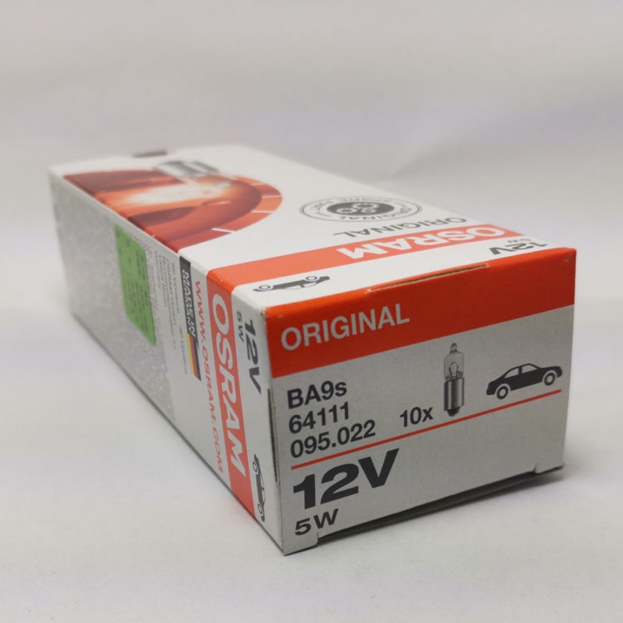 欧司朗osram德国产指示光学灯泡 12v5w 64111仪器照明灯小灯泡h5w