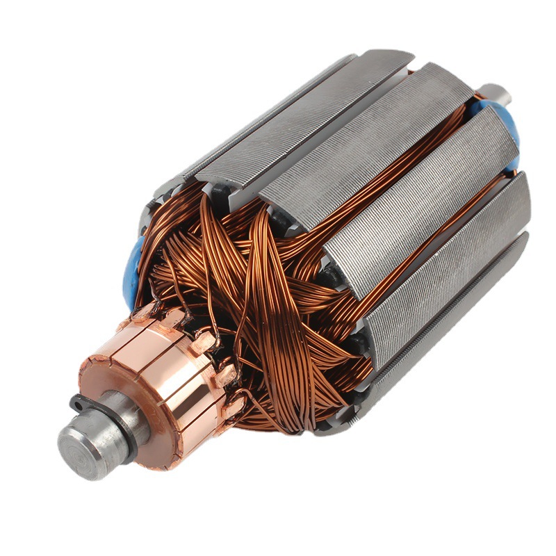 批发有刷直流电动机破窗锤充气泵配件转子可选轴孔轴长电机转子