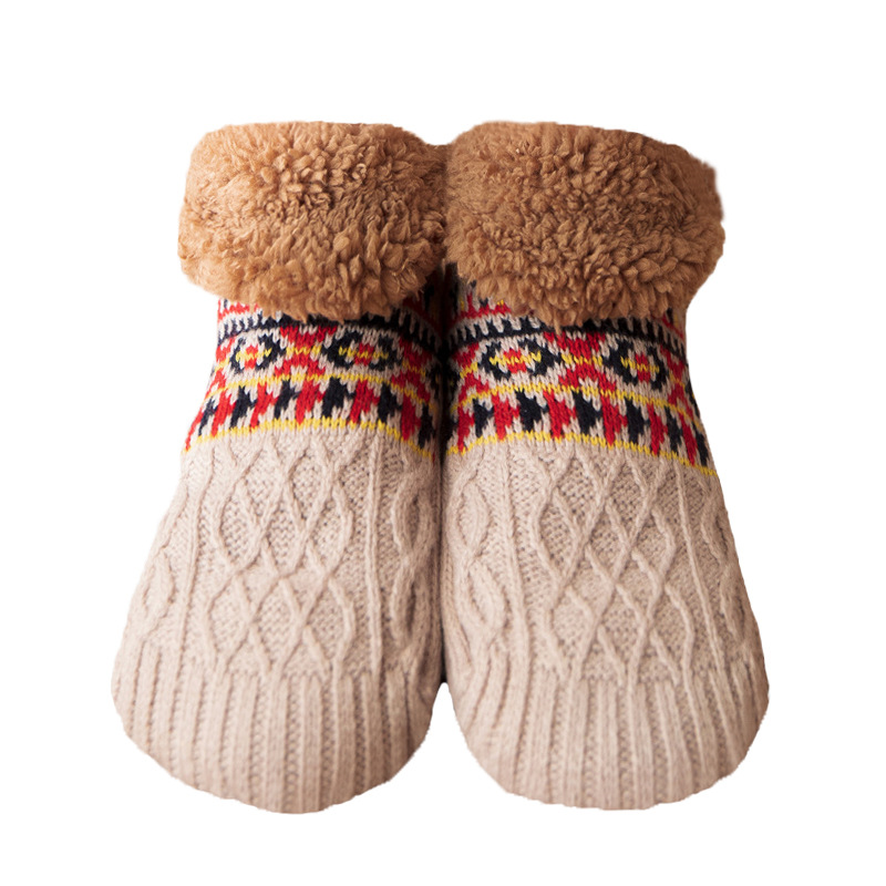 Autumn and Winter Floor Socks Home Warm Women's Maternity Socks Snow Socks Sleep Carpet Socks Slippers Socks Men's Non-Slip