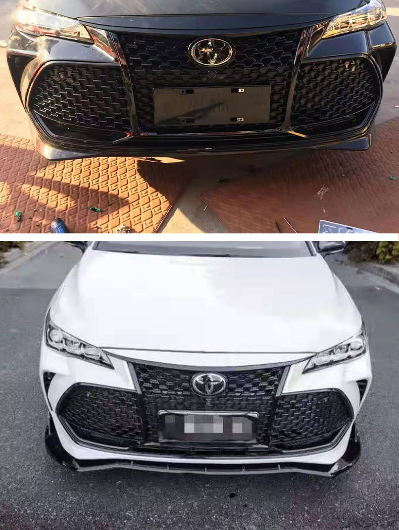 适用丰田亚洲龙美版蜂窝中网前脸改装饰trd运动包围专用套件外观