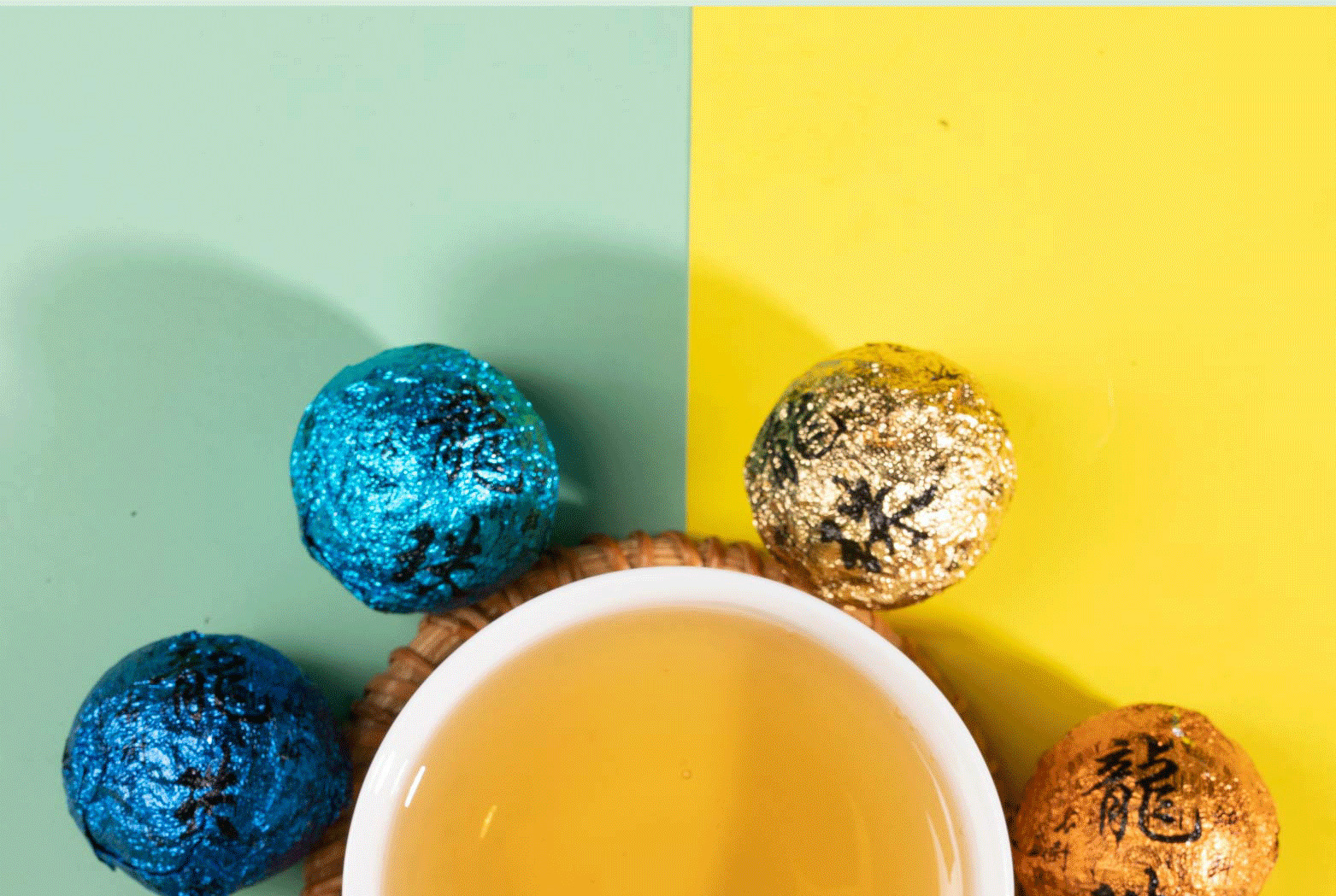 批发 云南普洱茶 七彩龙珠 普洱生茶56g 伴手礼品茶 一件代发