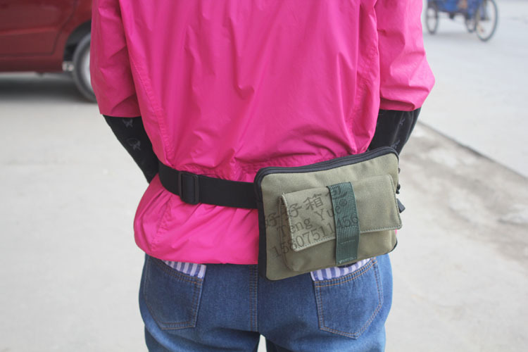 618帆布腰包休闲运动手机腰包随身户外贴身包订做定制做